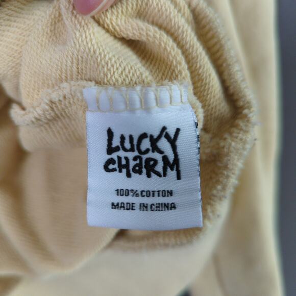 BKYS Lucky Charm Hoodie Sweatpants Set Mens S Yellow Cotton - Picture 6 of 16